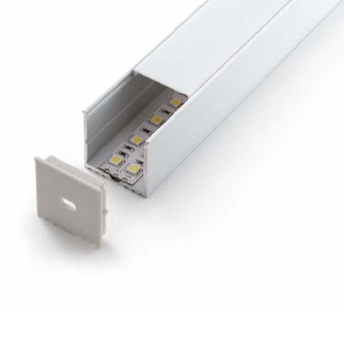 ALUMINIUM PROFILE PMMA OPAL MATTE DIFF 2M/PC/ WHT