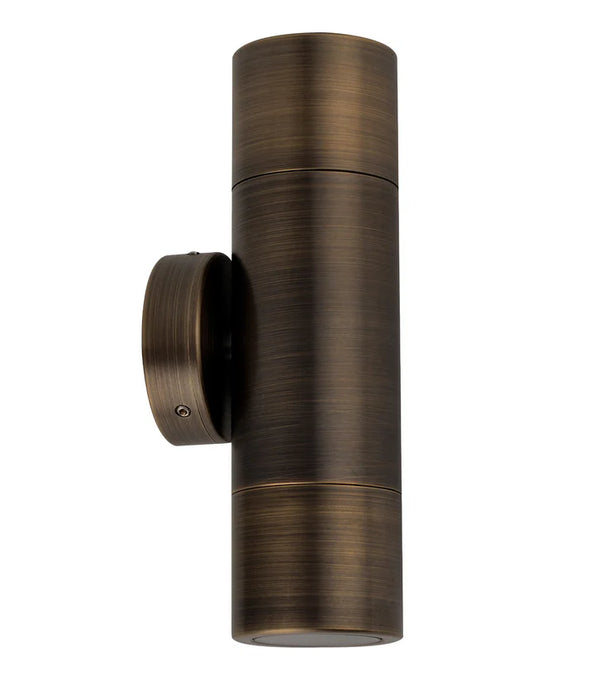 MR16 Exterior Wall Pillar Spot Lights (Rustic Brass) IP65