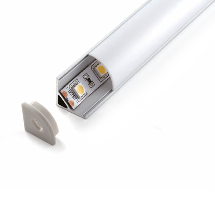 ALUMINUM PROFILE WITH PMMA OPAL MATTE DIFF 2M/PC