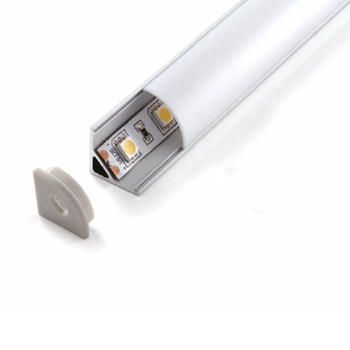 ALUMINUM PROFILE WITH PMMA OPAL MATTE DIFF 3M/PC