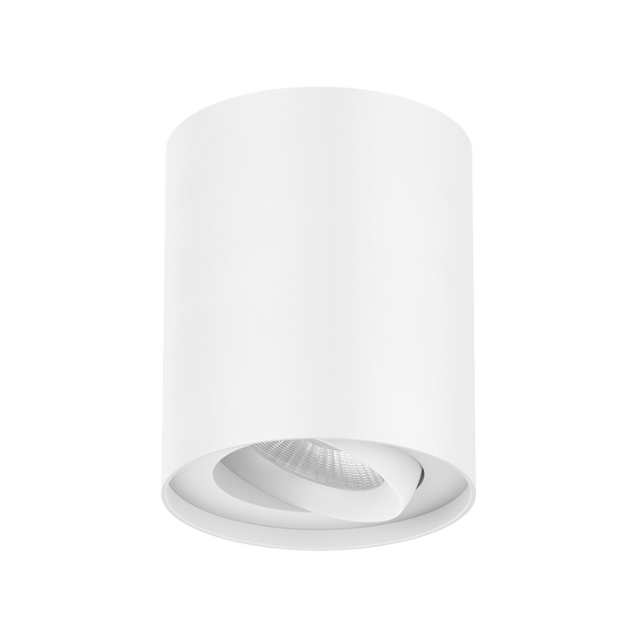 SURFACE MOUNT DOWNLIGHT 10W WHITE TRIM 4000K TRIAC DIMMABLE