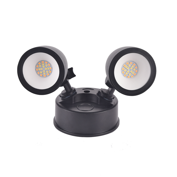 TWIN 2 X10W SECURITY SPOT LIGHT 3CCT BLACK