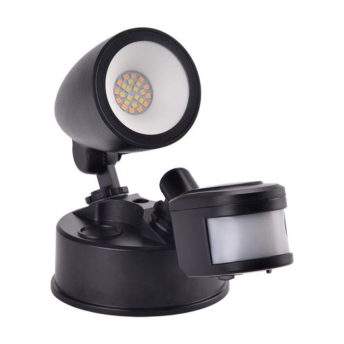 SINGLE 1 X10W SECURITY SPOT LIGHT 3CCT BLACK