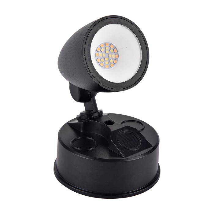 SINGLE 1 X10W SECURITY SPOT LIGHT 3CCT BLACK