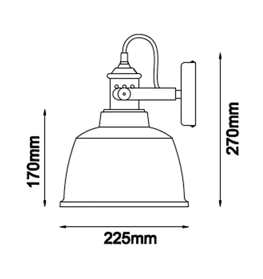 ALTA: Interior Adjustable Bell With Copper Highlight Wall Lights