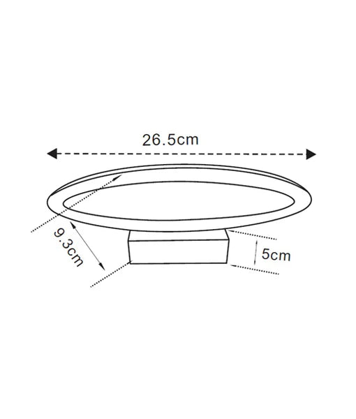 ATHENS: City Series LED Interior Matte White Oval 1 Way Wall Light