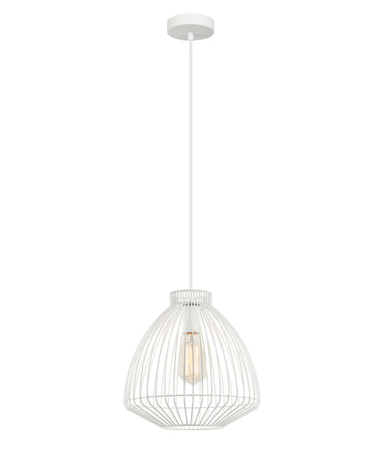 MANU: Modern Interior Cone (Concave) Wire Cage Pendant Lights