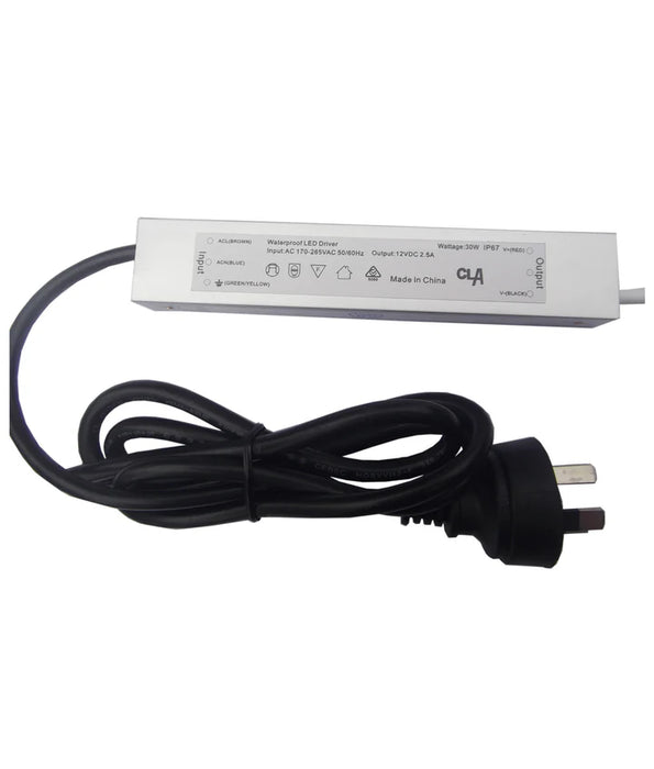 OTTER8: 12V Waterproof Constant Voltage LED Driver IP67 (30W)
12V DC constant voltage LED driver