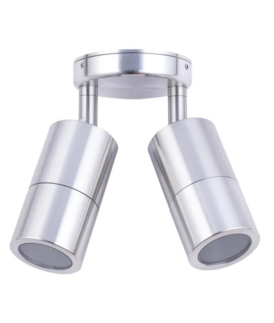 GU10 Exterior Wall Pillar Spot Lights (Anodized Aluminium) IP65