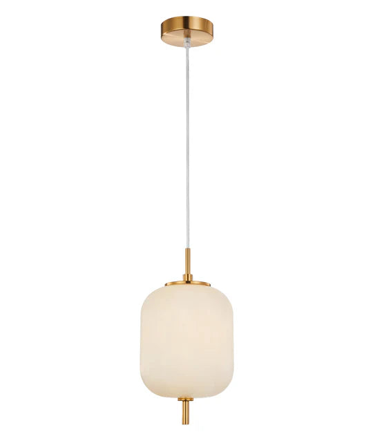 PINO: Interior Opal Matte / Smokey Black Mirror Finish Jar Pendant Lights